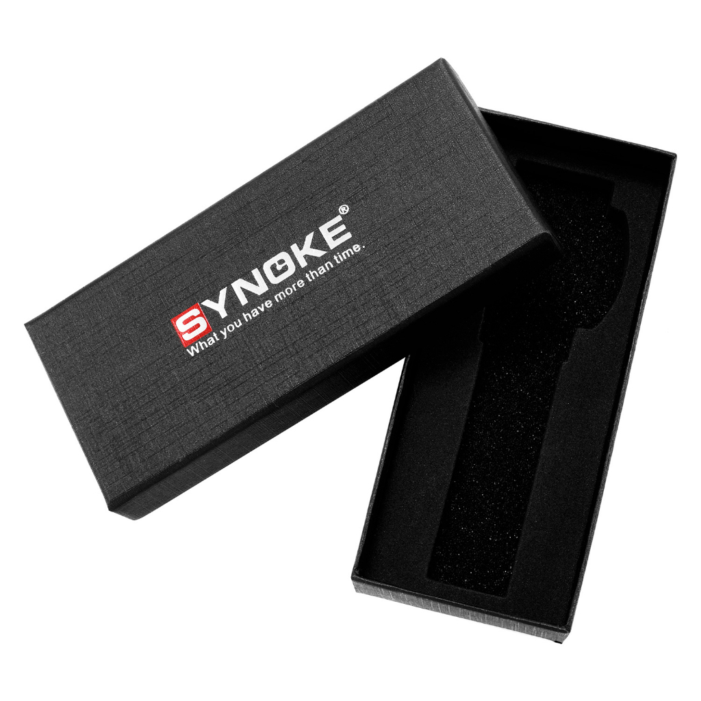 (กล่องเหมาะกับนาฬิกาควอตซ์เท่านั้น) Synoke กล่องนาฬิกาข้อมือควอตซ์ แบบทางการ สําหรับกล่องบรรจุภัณฑ์นาฬิกาข้อมือ