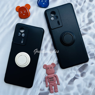 Xiaomi Redmi K60E 6.67 นิ้ว เคสโทรศัพท์ ซิลิโคนนิ่ม เคสป้องกัน พร้อมแหวนแม่เหล็ก ที่วางโทรศัพท์ในรถ