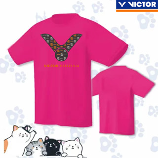 Victor 2023 ใหม่ เสื้อแบดมินตัน เสื้อปิงปอง ผู้ชายและผู้หญิง แห้งเร็ว ระบายอากาศ แขนสั้น คู่รัก เครื่องแต่งกาย เสื้อฝึก กีฬา ชุดวัฒนธรรม เสื้อยืด