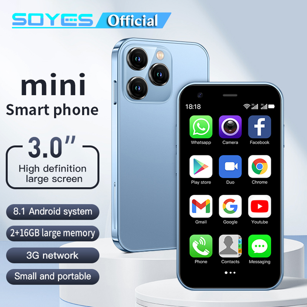 Soyes XS15 มินิโทรศัพท์สมาร์ท 3.0 นิ้ว 2GB RAM 16GB ROM รองรับบลูทูธ WIFI Android 8.1 โทรศัพท์มือถือ