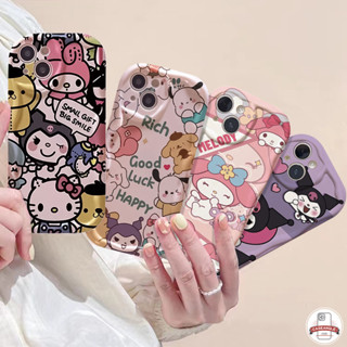 เคสโทรศัพท์มือถือ ขอบโค้ง ลายเมโลดี้คูโรมิ 3D แวววาว สําหรับ OPPO A17K A16K A16 A12 A96 A95 A5s A53 A77 A57 A17 A15 A55 A52 A7 A76 A77s A1K A16s A5 A9 A31 A3s A15s A54 A74 A16E