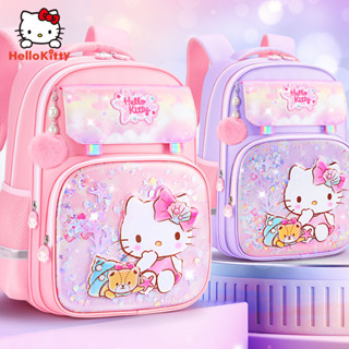 HelloKitty กระเป๋านักเรียนประถม กระเป๋าเป้เด็ก เด็กผู้หญิง ชั้นประถมศึกษาปีที่ 1-3 กระเป๋านักเรียน กระเป๋านักเรียนน่ารัก กระเป๋าเป้เด็กกันน้ำ