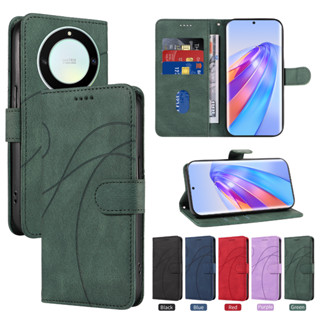 เคสโทรศัพท์หนัง ฝาพับ พร้อมช่องใส่บัตร หรูหรา สําหรับ Huawei nova Y90 Y70 Plus 8i Honor X9A X8A X7A X40 X7 X6 X8 5G 4G