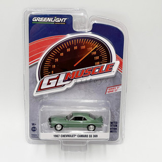 Greenlight โมเดลรถยนต์โลหะ 1:64 1967 Chevrolet Camaro SS 369 Replica