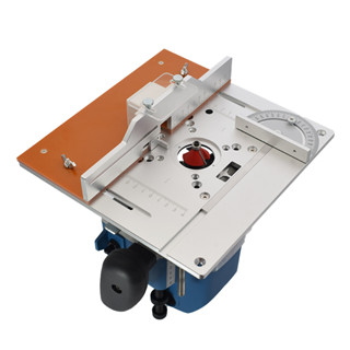 Aluminium Router Table Insert Plate Electric Wood Milling Flip Board with Miter Gauge Guide Set Table Saw Woodworking Workbench