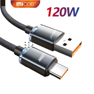 Mione สายชาร์จเร็ว USB Type C 120W 66W 6A สําหรับ Xiaomi 12Pro K50 67W