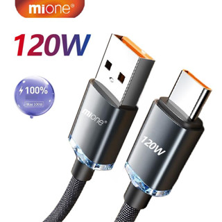 Mione สายชาร์จเร็ว USB Type C 6A 120W 66W สําหรับ Xiaomi 12Pro K50 67W