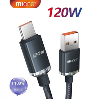 Mione สายชาร์จเร็ว 120W Type C 6A USB 66W สําหรับ Xiaomi