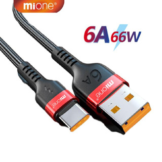 Mione 6A สายชาร์จเร็ว USB Type C 66W สําหรับ Huawei Data Cord Xiaomi