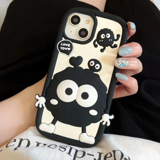 เคสโทรศัพท์มือถือ ซิลิโคนนิ่ม ลายการ์ตูน สามมิติ สําหรับ iPhone14 13 12 11 Pro MAX