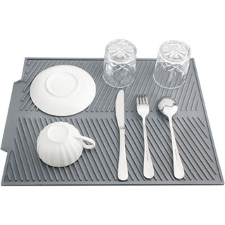 51 x 41 ซม.ซิลิโคนจานแห้งพร้อมท่อระบายน้ําลิป, จาน ท่อระบายน…