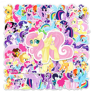 สติกเกอร์ ลาย My little Pony กันน้ํา แบบสร้างสรรค์ สําหรับติดตกแต่งรถยนต์ DIY จํานวน 50 ชิ้น