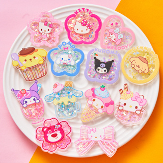 พวงกุญแจอะคริลิค จี้การ์ตูน Sanrio Melody Kuromi Cinnamoroll Pom Pom Purin Pochacco สร้างสรรค์ (3.4)