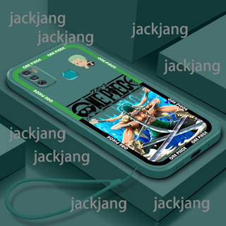 Infinix HOT 9PLAY X680 เคสโทรศัพท์ ซิลิโคนนิ่ม ดีไซน์ใหม่ สีรุ้ง น่ารัก เคส One Piece OP