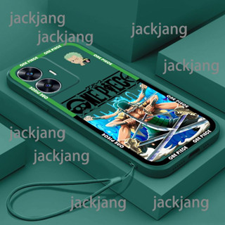 เคสโทรศัพท์มือถือ ซิลิโคนนิ่ม ลายนักบินอวกาศ One Piece สีรุ้ง สําหรับ OPPO REALME C55