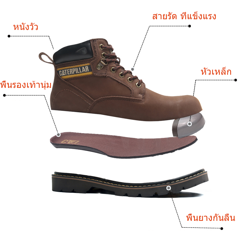 รองเท้าบู๊ทนิรภัยหัวเหล็ก
