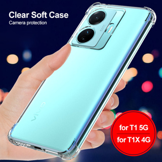 เคสโทรศัพท์มือถือ ซิลิโคนนิ่ม TPU ใส กันกระแทก สําหรับ VIVO T1 5G VIVO T1x 4G T1 Pro