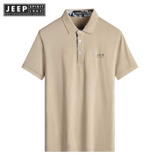 JEEP SPIRIT 1941 ESTD เสื้อโปโล แขนสั้น ลําลอง สไตล์ธุรกิจ ฤดูร้อน สําหรับผู้ชาย