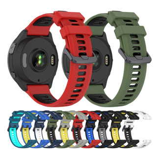 สายสําหรับ Garmin Forerunner 965 955 945 Fenix 6/5 Smart Watchband Dual Color Sports Design Wrist Band Premium Silicone Fitness Tracker