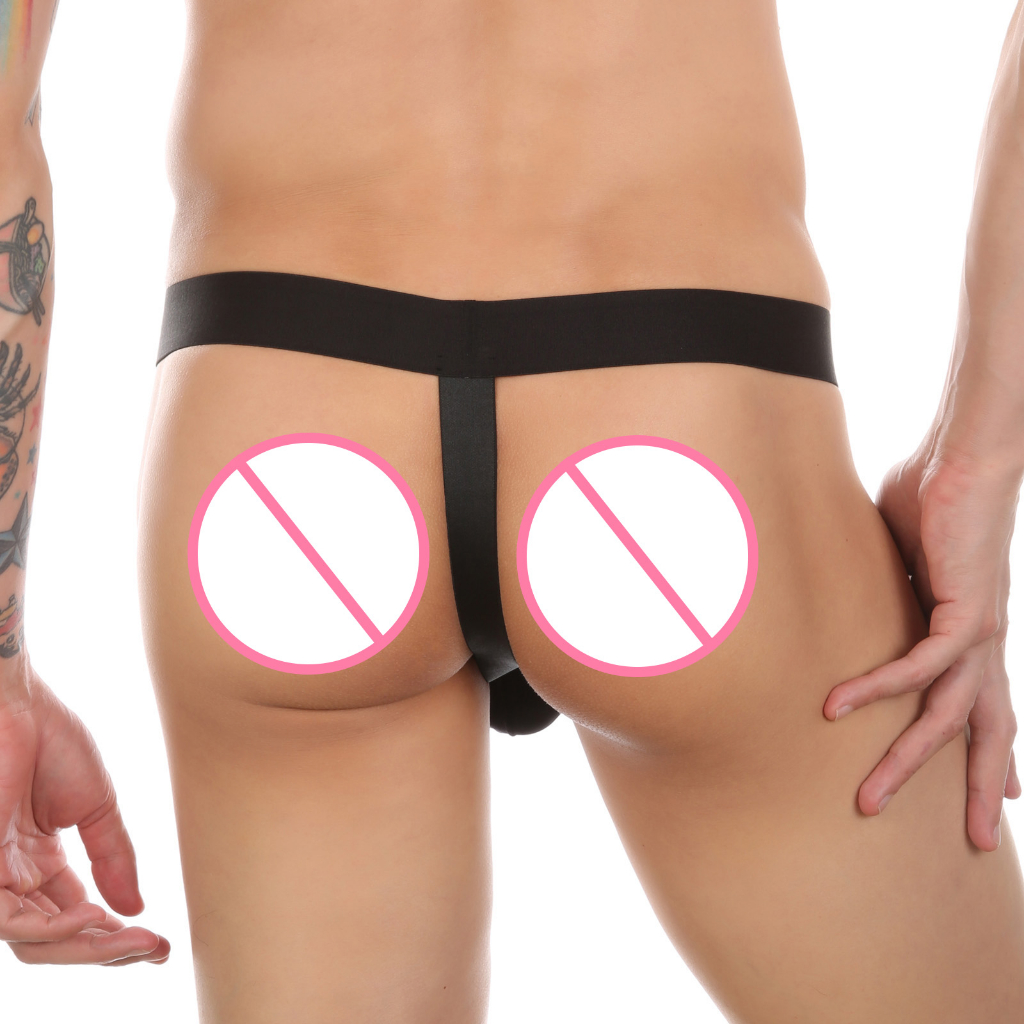 【CLEVER MENMODE】ชุดชั้นใน กางเกงชั้นในจีสตริง ผ้าเรยอน เซ็กซี่ ระบายอากาศ ถอดออกได้ สําหรับผู้ชาย