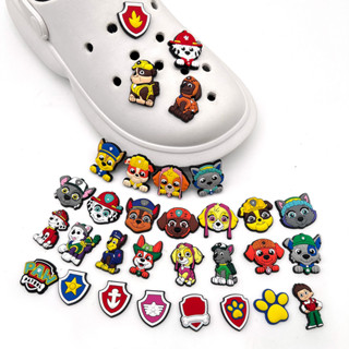 Paw Patrol Set Crocs Jibbitz Charms จี้พวงกุญแจ รูปการ์ตูนสุนัขน่ารัก สําหรับเด็กผู้ชาย