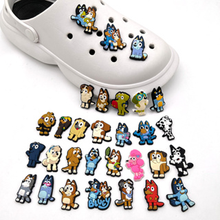 Bluey ชุดจี้การ์ตูนสุนัข Crocs Jibbitz น่ารัก ของขวัญสําหรับเด็ก