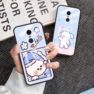 เคสโทรศัพท์มือถือกระจกนิรภัย TPU แบบนิ่ม ขอบแข็ง กันกระแทก สําหรับ Redmi 5 Redmi 5 เคส