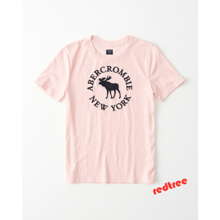 เสื้อยืดแขนสั้น ปักลาย Abercrombie &amp; Fitch สําหรับผู้ชาย