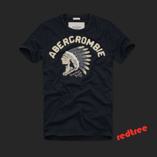 เสื้อยืดแขนสั้น ปักลาย Abercrombie &amp; Fitch สําหรับผู้ชาย