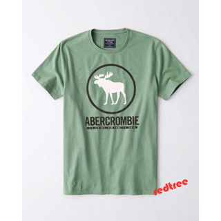 เสื้อยืดแขนสั้น พิมพ์ลาย Abercrombie &amp; Fitch แฟชั่นสําหรับผู้ชาย