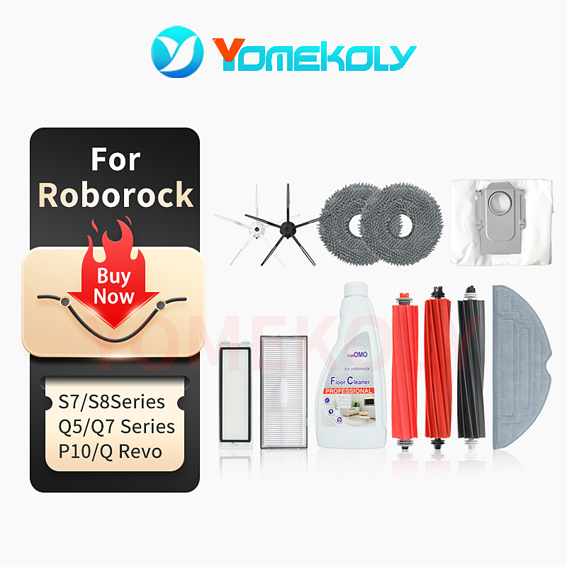 แปรงหลัก แปรงด้านข้าง ตัวกรอง สําหรับ Roborock P10 Q Revo S8 pro Ultra S8 S8+ Q5 Series Q7 Series S7