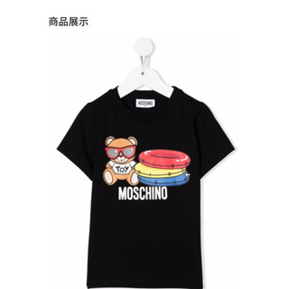 Moschino เสื้อยืดลําลอง พิมพ์ลายหมีเท็ดดี้ ใส่สบาย สําหรับผู้ชาย และผู้หญิง