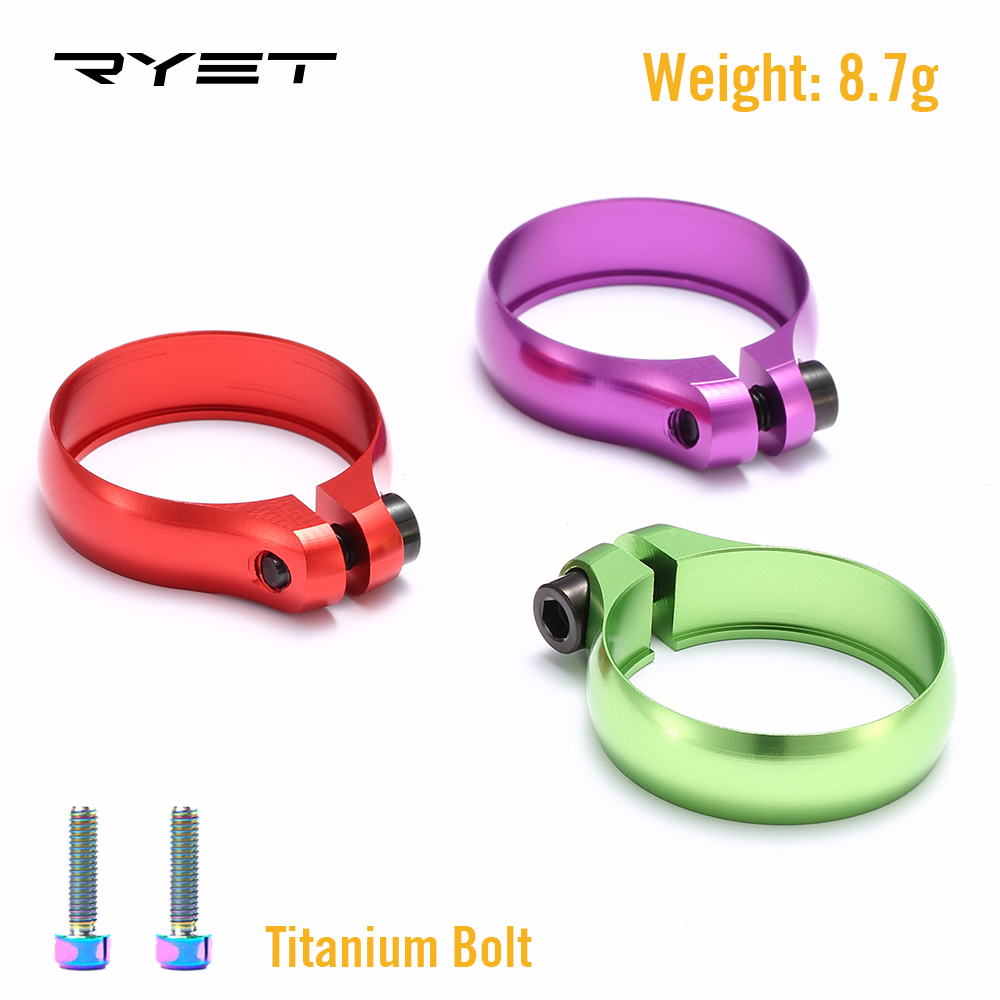 LEXON ใหม่แผนที่จักรยานที่นั่งโพสต์ Clamp Super Light ไทเทเนียม CNC อาน MTB จักรยานสําหรับ 27.2/28.6/31.6/34.9 มม. Seatpost Clamps