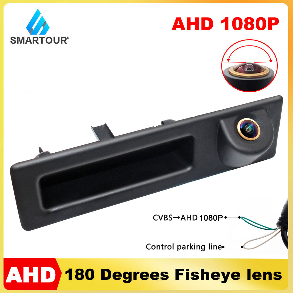1080P HD แบบไดนามิก Trajectory Tracks Fisheye รถกล้องมองหลังสําหรับ BMW 5 series F10 F11 3 series F3