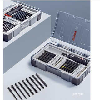 Bosch ชุดเครื่องมือไขควงแรงบิด ซ็อกเก็ตฟิลลิปส์ หกมุม 37 ชิ้น