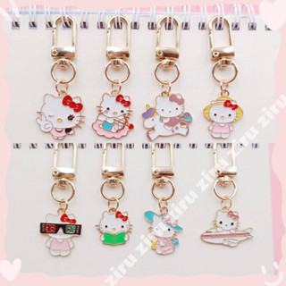 พวงกุญแจ จี้การ์ตูนแมว HELLO Kitty สําหรับห้อยกระเป๋านักเรียน