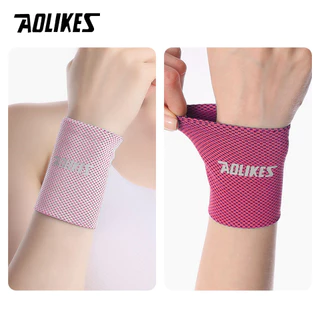 Aolikes 1 ชิ้น สายรัดข้อมือ เหงื่อ กีฬา สายรัดข้อมือ ผู้ชาย ผู้หญิง เทนนิส บาสเก็ตบอล วิ่ง ยิม ออกกําลังกาย ระบายอากาศ รองรับข้อมือ ป้องกัน