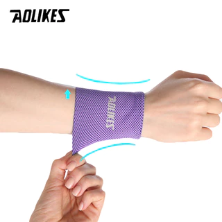 Aolikes 1 ชิ้น สายรัดข้อมือ เหงื่อ กีฬา สายรัดข้อมือ ผู้ชาย ผู้หญิง เทนนิส บาสเก็ตบอล วิ่ง ยิม ออกกําลังกาย ระบายอากาศ รองรับข้อมือ ป้องกัน
