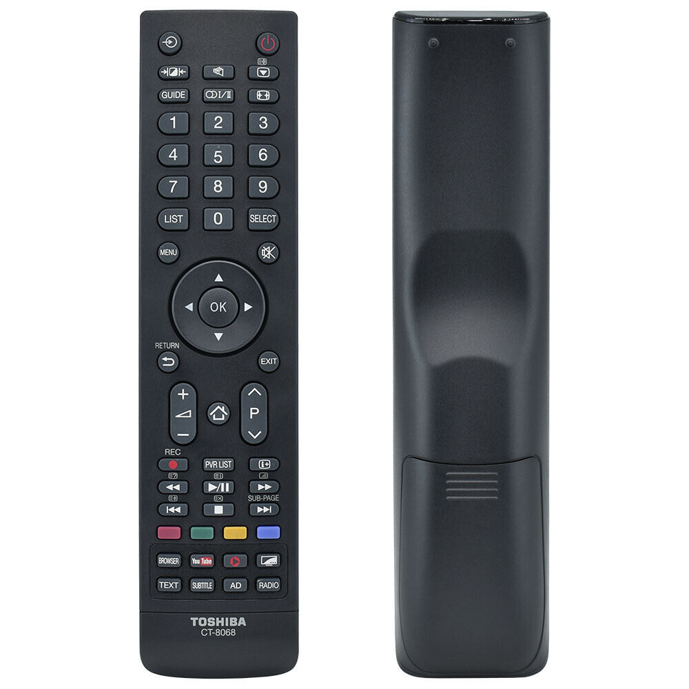 ใหม่ CT-8068 สําหรับรีโมทคอนโทรลทีวีโตชิบา 55L5650 32L5650 พร้อม YouTube