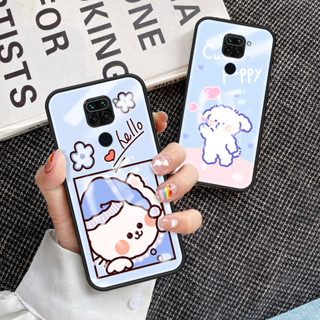 เคสโทรศัพท์มือถือกระจกนิรภัย TPU แบบนิ่ม ขอบแข็ง กันกระแทก สําหรับ Redmi 10X 4G Redmi 10X 4G เคส