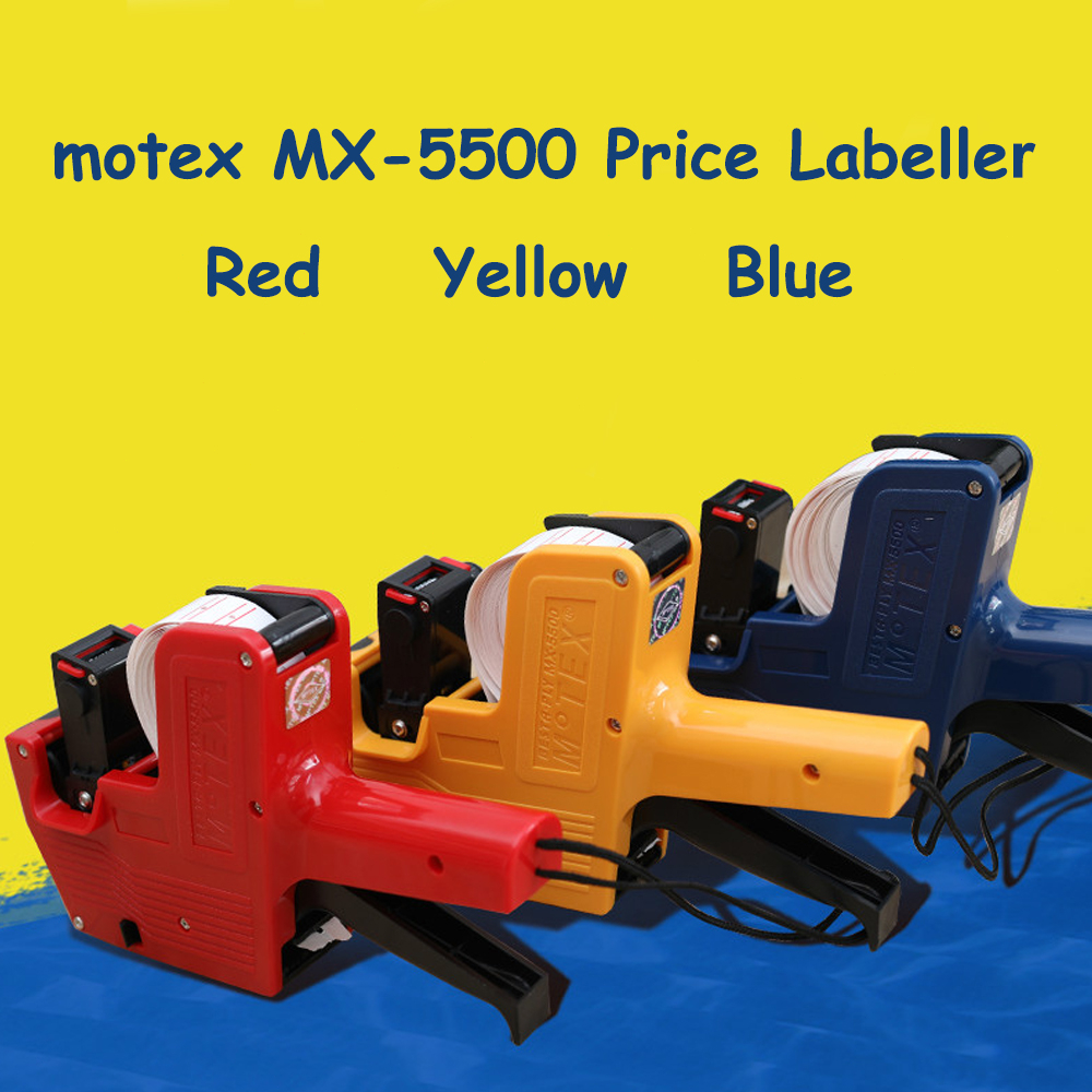 Motex Price Labeller MX-5500 (แถมรีฟิล 1 อัน) Tag 8 Digit 1 Line MX5500 เครื่องฉลากแท็ก
