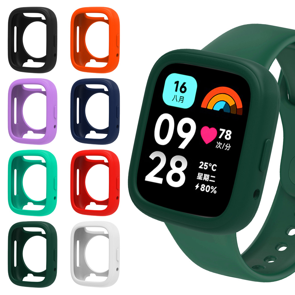 เคสซิลิโคนป้องกัน Soft Cover Shell สําหรับ Redmi Watch 5 Active 4 3 / Redmi Watch 2 Lite