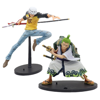 โมเดลฟิกเกอร์ PVC อนิเมะ One Piece Portgas D Ace Trafalgar D Water Law Roronoa Zoro ขนาด 16-24 ซม. ของเล่นสําหรับเด็ก ของขวัญวันเกิด คริสต์มาส 1 ชิ้น