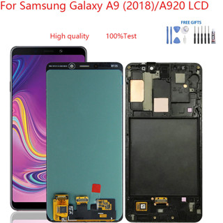 ของแท้ หน้าจอสัมผัส LCD พร้อมกรอบ แบบเปลี่ยน สําหรับ Samsung Galaxy A9 (2018) A920