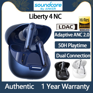 ใหม่ ของแท้ Anker Soundcore Liberty 4 NC หูฟัง TWS LDAC Type C ตัดเสียงรบกวน พร้อมไมโครโฟน 6 ชิ้น A3947