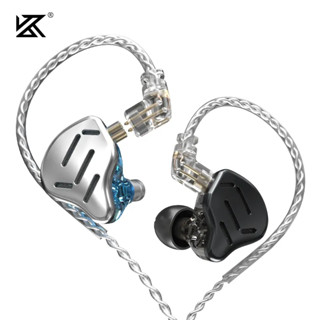 Kz ZAX ชุดหูฟังอินเอียร์ 16 ยูนิต HIFI Bass เทคโนโลยีไฮบริด ตัดเสียงรบกวน 7BA+1DD สําหรับเล่นกีฬา