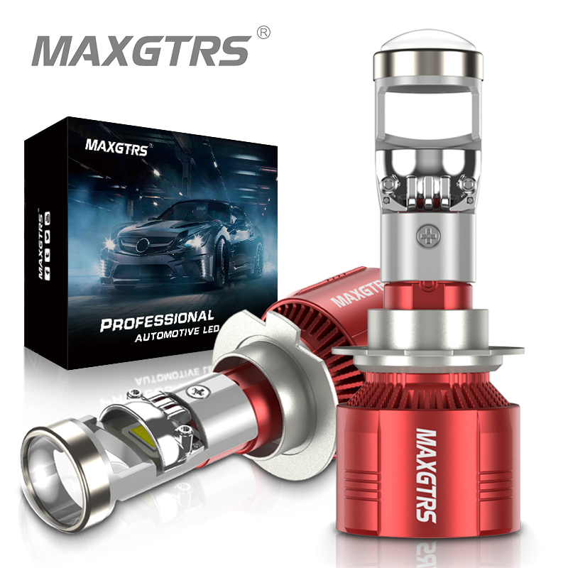 Maxgtrs หลอดไฟหน้ารถยนต์ LED H7 H8 H11 LHD RHD 9005 9006 HB3 HB4 12v 90W 12000LM 2 ชิ้น