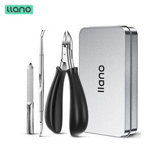 LLANO Podiatrist Toenail Clippers Professional Large Fingernail Toe Nail Clippers Built-in Hidden Spring for Ingrown Thick Hard Nails