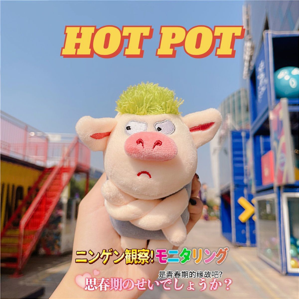 พวงกุญแจ จี้ตุ๊กตาหมูน่ารัก