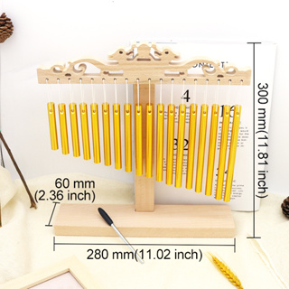 เครื่องดนตรีกระดิ่งลม 18 โทนเสียง เพื่อการเรียนรู้เด็กปฐมวัย